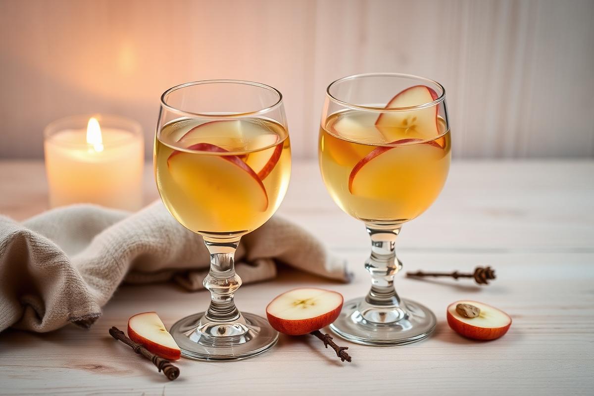 Vit glögg med äpple
